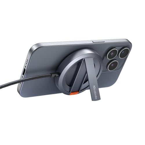 Magsafe Ladegerät, mit Halterung Induktive Ladestation für iPhone 15 W Wireless Charger Kabelloses Ladepad für iPhone Magnetisch Induktive Ladestation for iPhone 16/15 Pro/15 Pro Max/14/13/13 Pro von Mcdodo