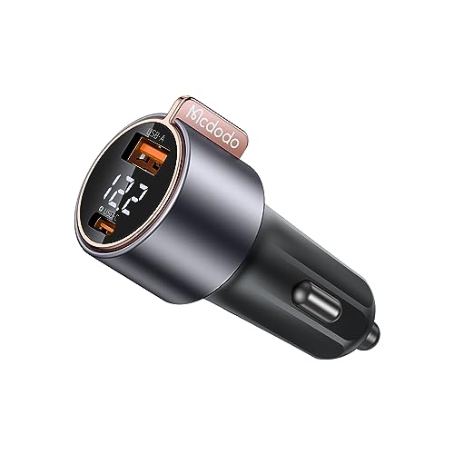 Mcdodo Zigarettenanzünder USB Adapter Steckdose 75W PD&QC3.0 USB kfz ladegerät 12v USB C Auto Ladegerät Adapter Zigarettenanzünder Steckdose Verteiler mit iPhone 14 Pro Max, iPad, Samsung S23 von mcdodo