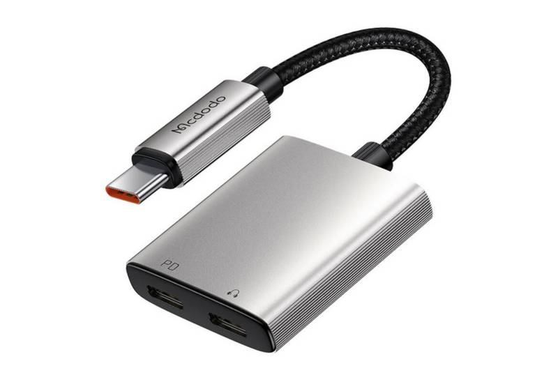 mcdodo 2 in 1 Audio-Adapter USB-C auf 2x USB-C Laden und Audiowiedergabe Audio- & Video-Adapter von mcdodo