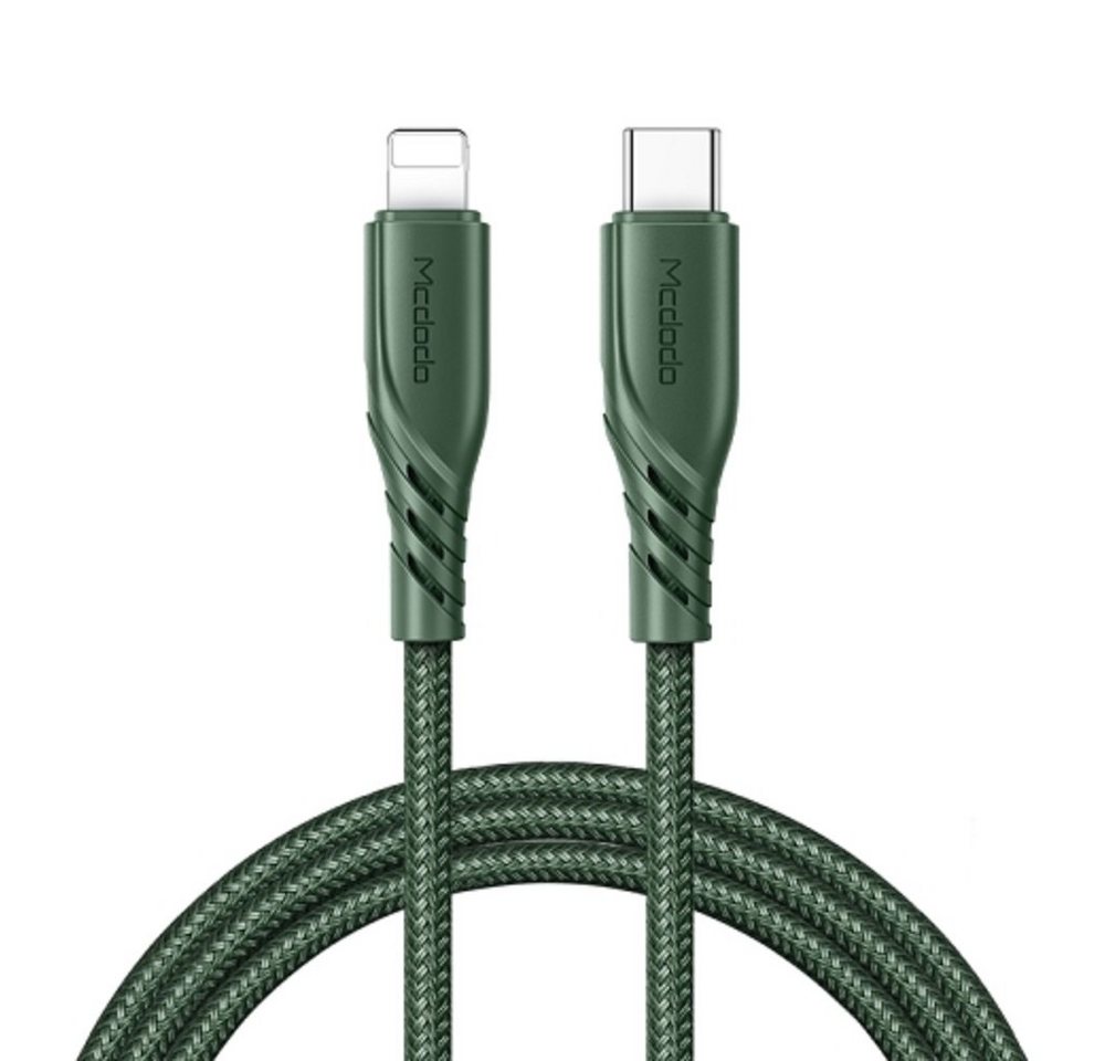 mcdodo 20W Handy-Ladekabel PD Typ-C auf iPhone Anschluss Ladegerät grün Smartphone-Kabel von mcdodo