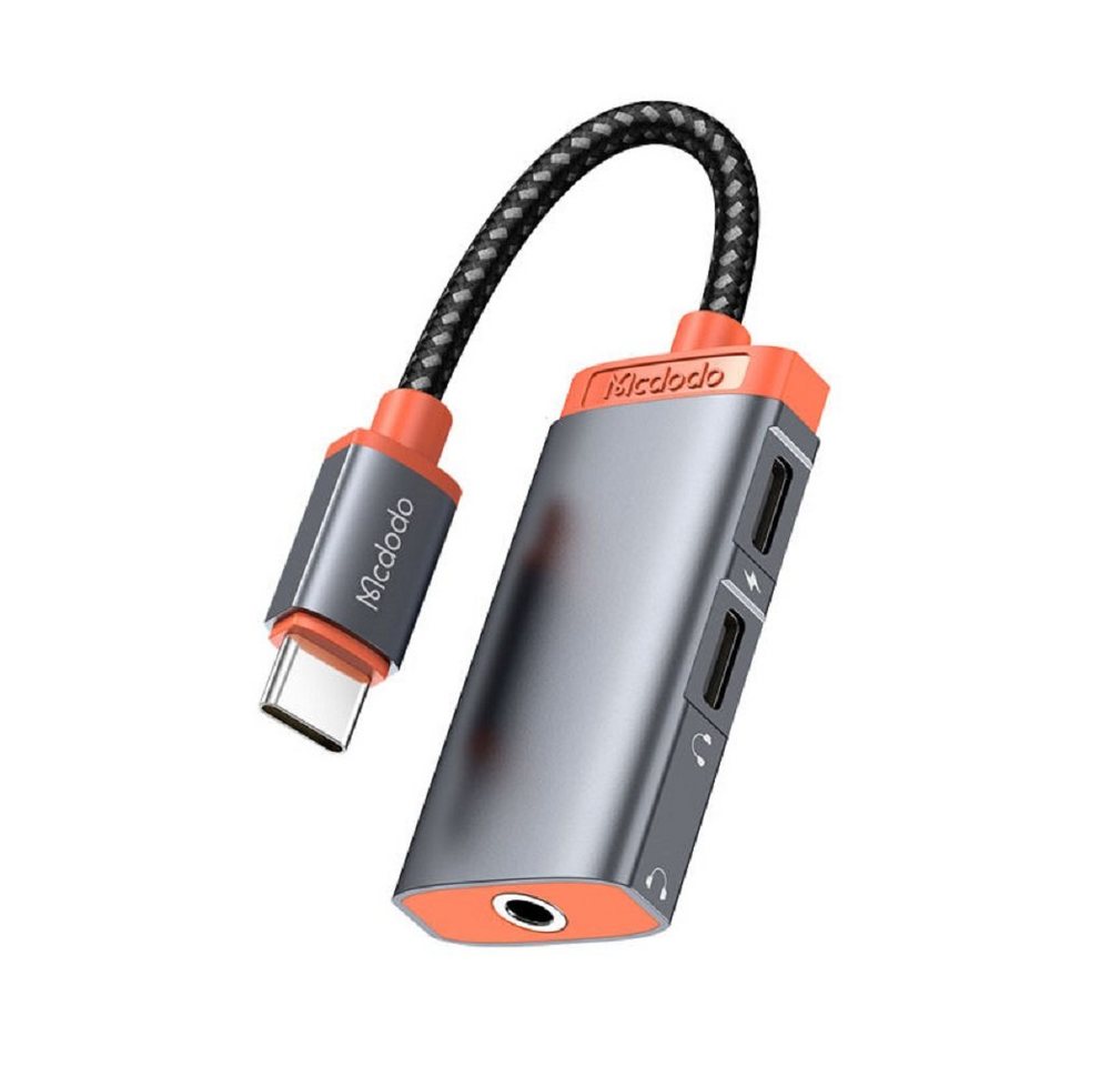 mcdodo 3in1 Typ-C zu DC3,5 mm + Dual Typ-C Charing 60W USB C Audio Adapter USB-Adapter mcdodo 3in1 Typ-C zu DC3,5 mm + Dual Typ-C Charing 60W USB C Audio Adapter USB-Adapter von mcdodo