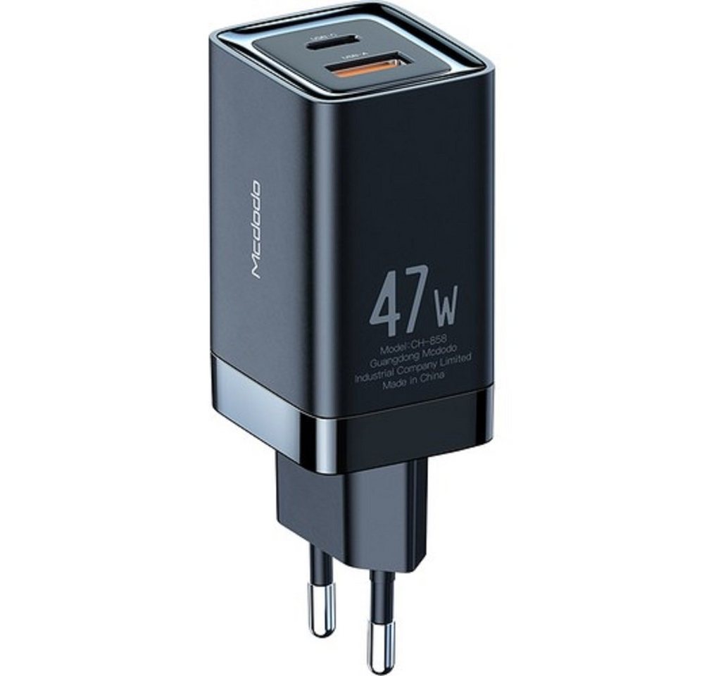 mcdodo 47W GaN Wandladegerät 1x PD USB-C (Typ-C) 1x USB Smartphone-Ladegerät von mcdodo