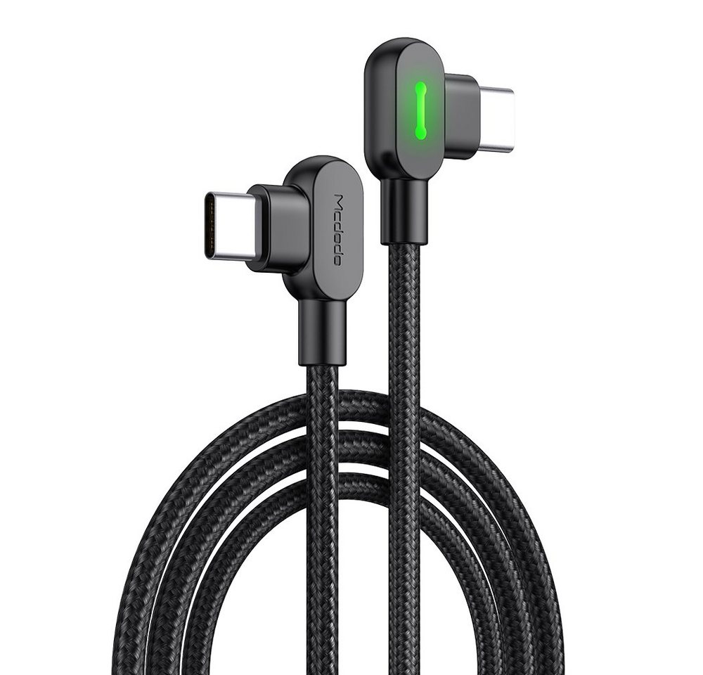 mcdodo 90 Grad Button PD Kabel USB-C auf USB-C 1,5 Meter LED Datenkabel USB-Kabel, USB-C von mcdodo