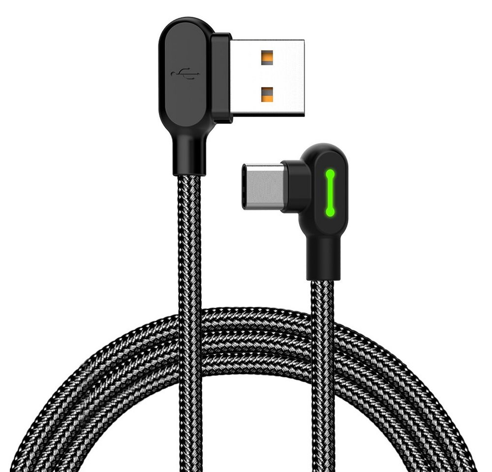 mcdodo 90 Grad Ladekabel Winkel Typ-C USB-C Kabel abgewinkelt USB-Kabel, Typ C (Eurostecker), USB-C (179 cm), Winkelstecker von mcdodo