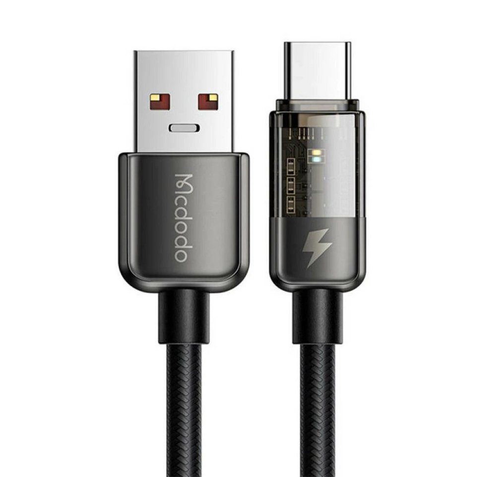 mcdodo Anti-Bruch Smartphone-Kabel USB zu Type-C Schnell Ladegerät, 6A, 1,2m Smartphone-Kabel, (120 cm) von mcdodo