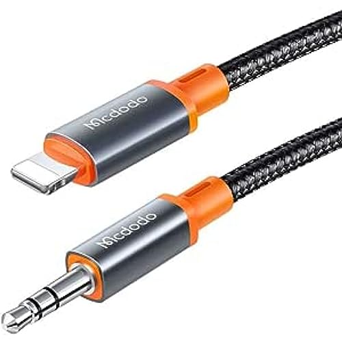 mcdodo CA-0780 Lightning auf 3,5 mm AUX-Miniklinkenkabel, 1,2 m (schwarz) von mcdodo