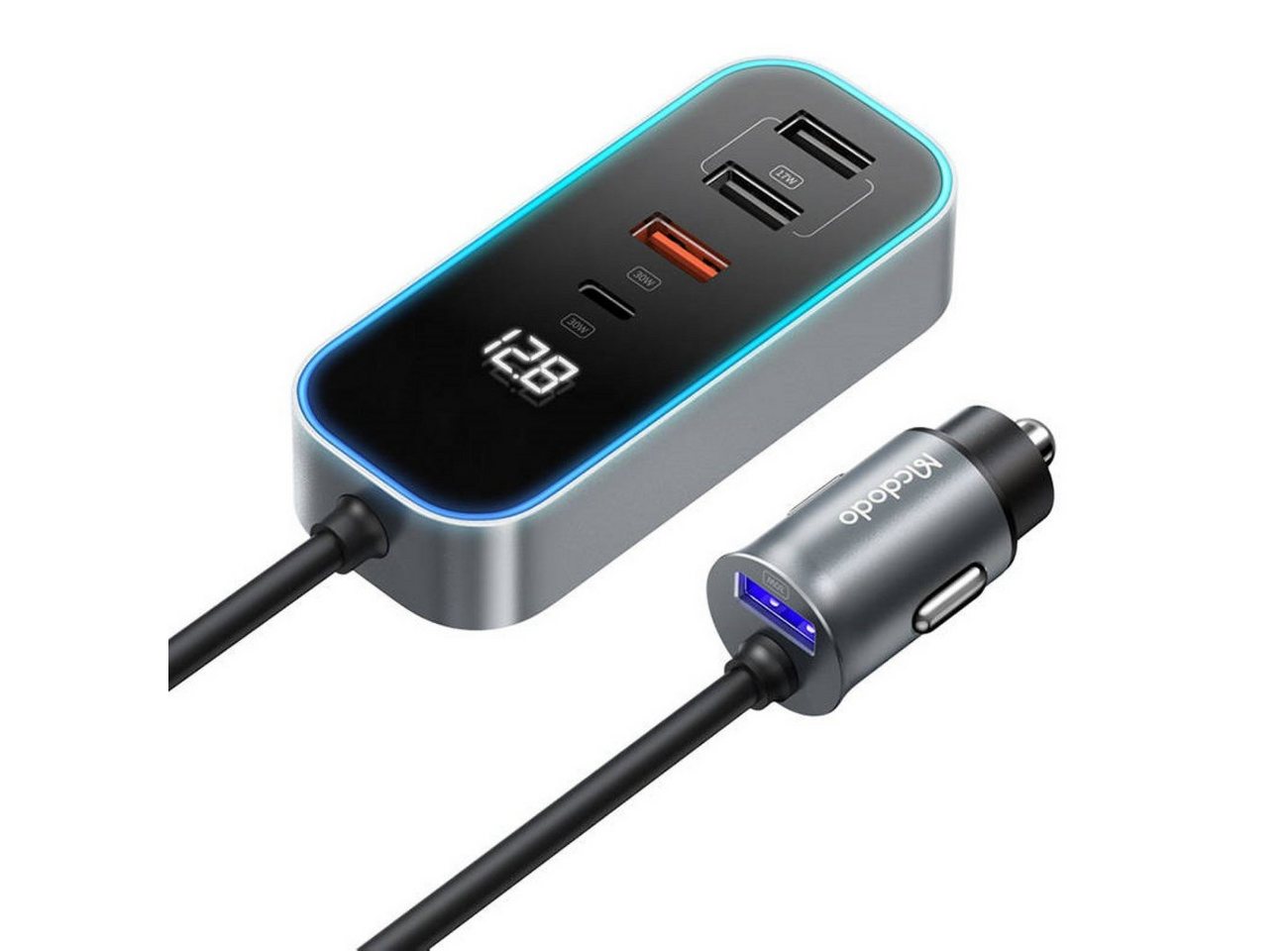 mcdodo CC-1900 Autoladegerät 107W 4USB+1USB-C Digitalanzeige und 1,5 m Kabel Smartphone-Ladegerät mcdodo CC-1900 Autoladegerät 107W 4USB+1USB-C Digitalanzeige und 1,5 m Kabel Smartphone-Ladegerät von mcdodo