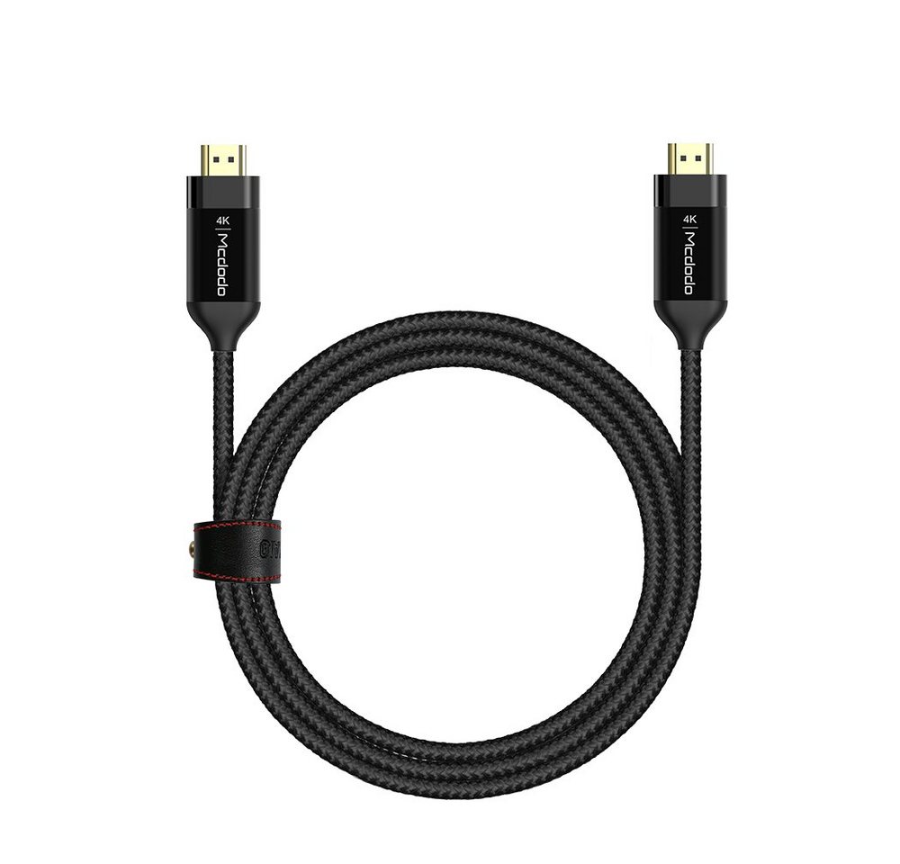 mcdodo HDMI Kabel geflochten 4K Stecker Verbinder Hohe Geschwindigkeit HDMI-Kabel, (200 cm) von mcdodo