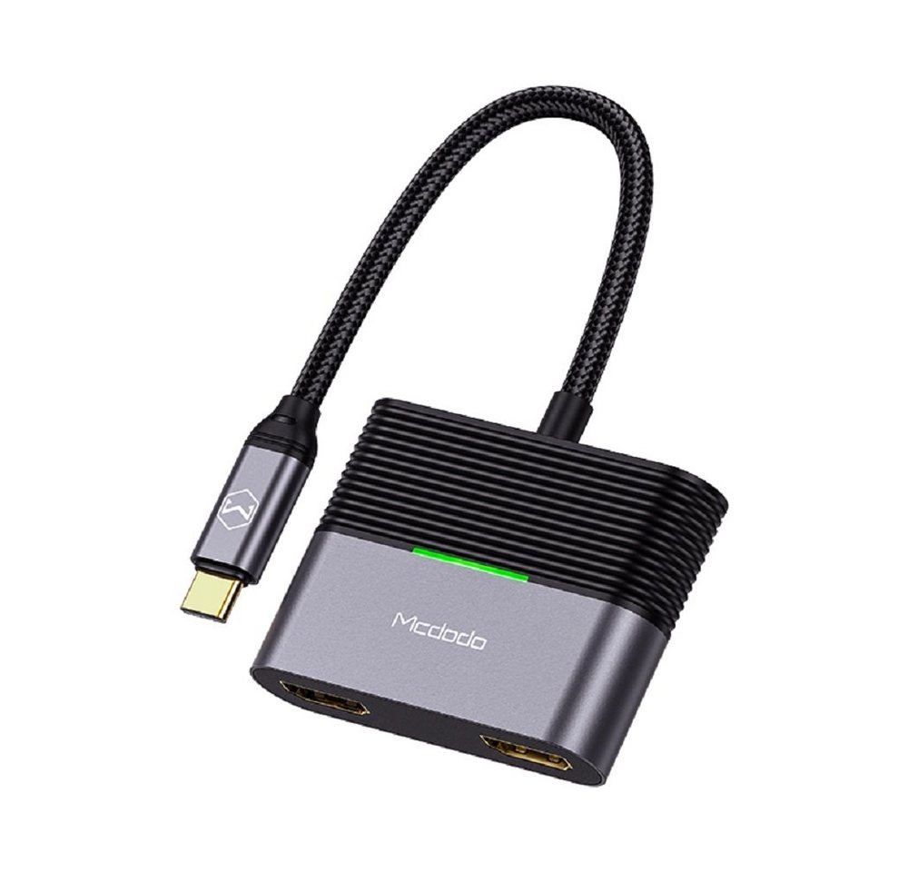 mcdodo HU-7390 3in1 Type C HUB HDMI X 2+PD Gri Unterstützung der 4K-Auflösung HDMI-Adapter mcdodo HU-7390 3in1 Type C HUB HDMI X 2+PD Gri Unterstützung der 4K-Auflösung HDMI-Adapter von mcdodo