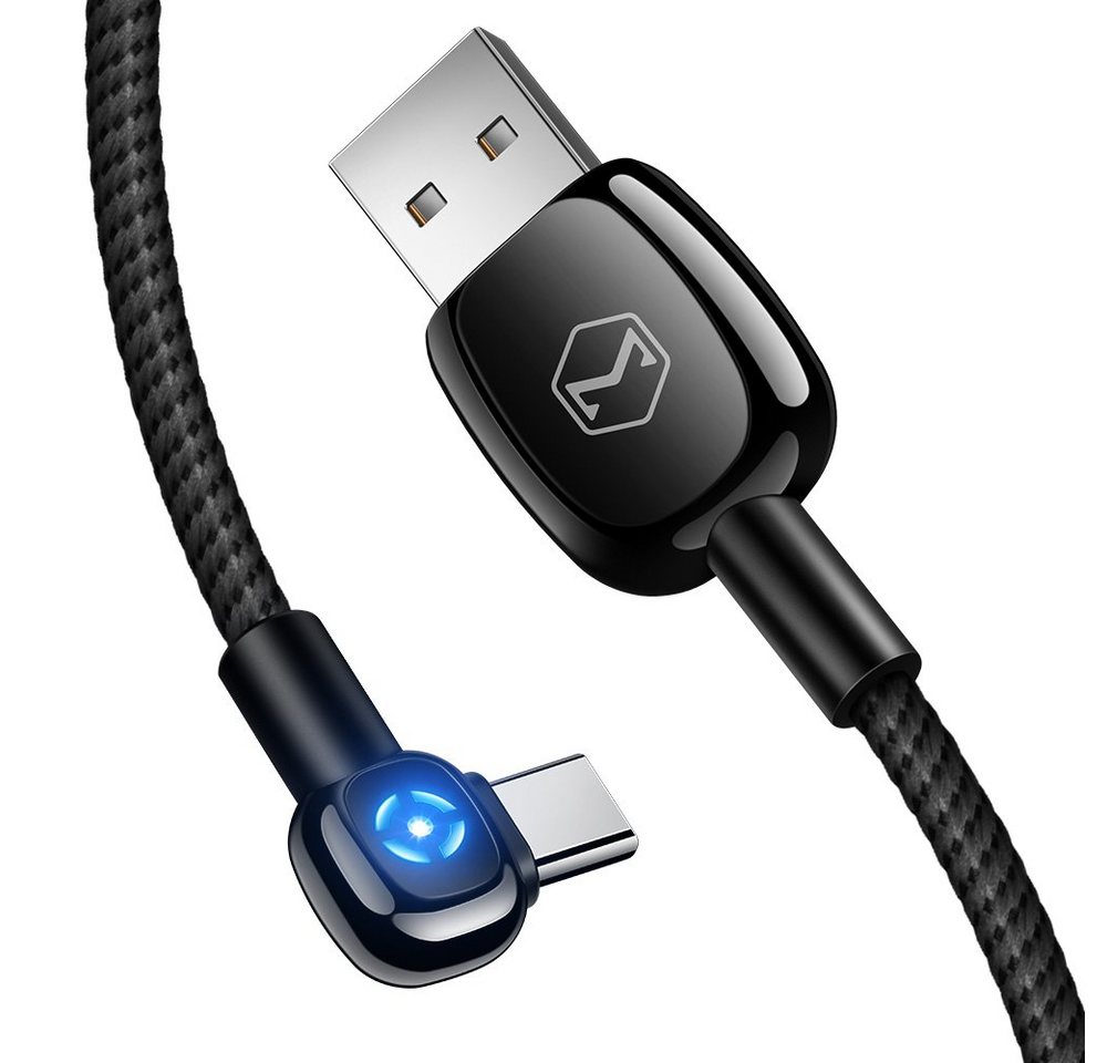 mcdodo Mcdodo 90 Grad Micro-USB Typ-C iPhone 2A Ladekabel mit LED Nylon Schnelllade-Gerät mcdodo Mcdodo 90 Grad Micro-USB Typ-C iPhone 2A Ladekabel mit LED Nylon Schnelllade-Gerät von mcdodo