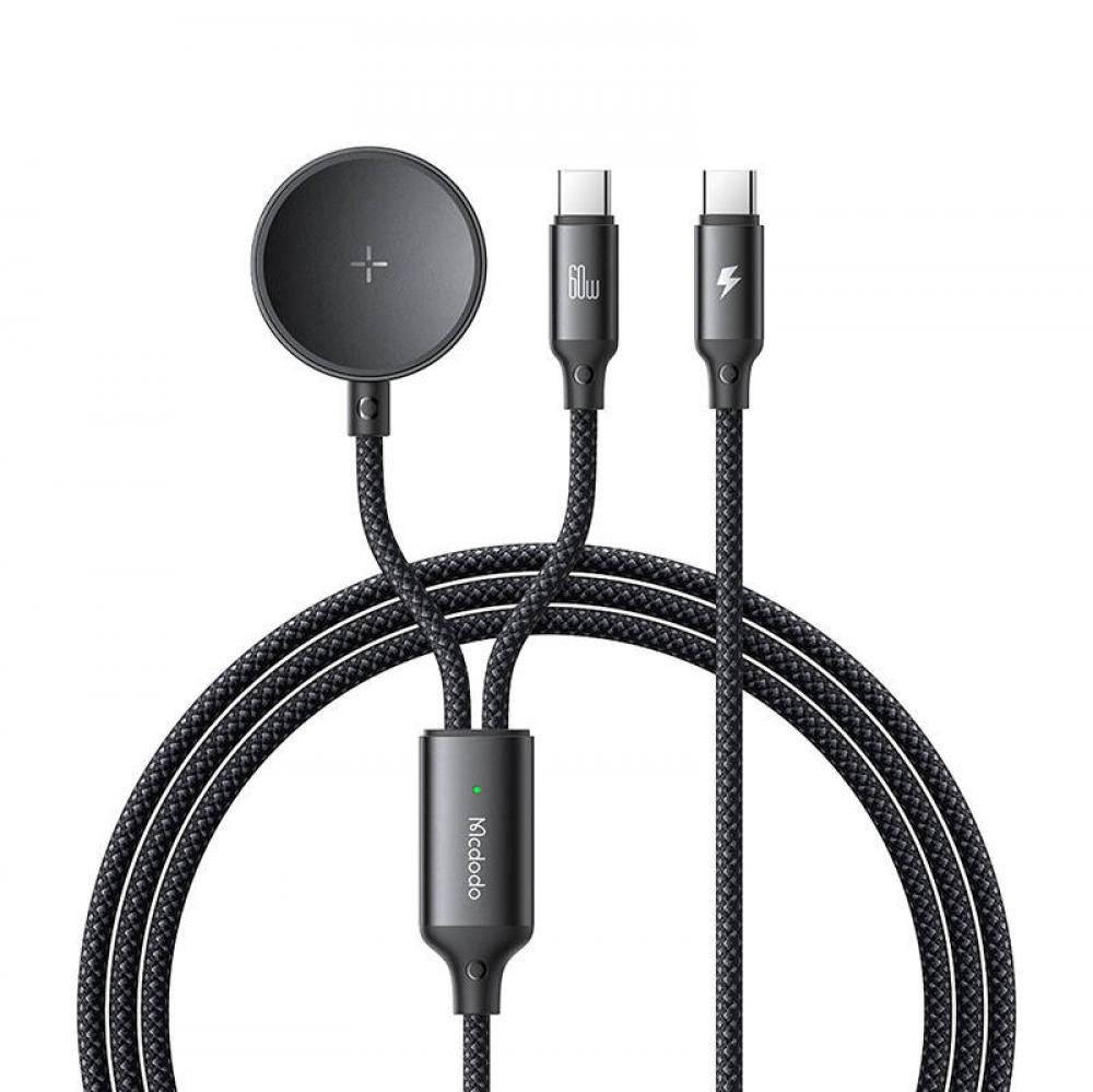 mcdodo Mcdodo CA-4210, 2-fach Y-Ladekabel für USB-C / Samsung Galaxy Watch, Induktions-Ladegerät mcdodo Mcdodo CA-4210, 2-fach Y-Ladekabel für USB-C / Samsung Galaxy Watch, Induktions-Ladegerät von mcdodo