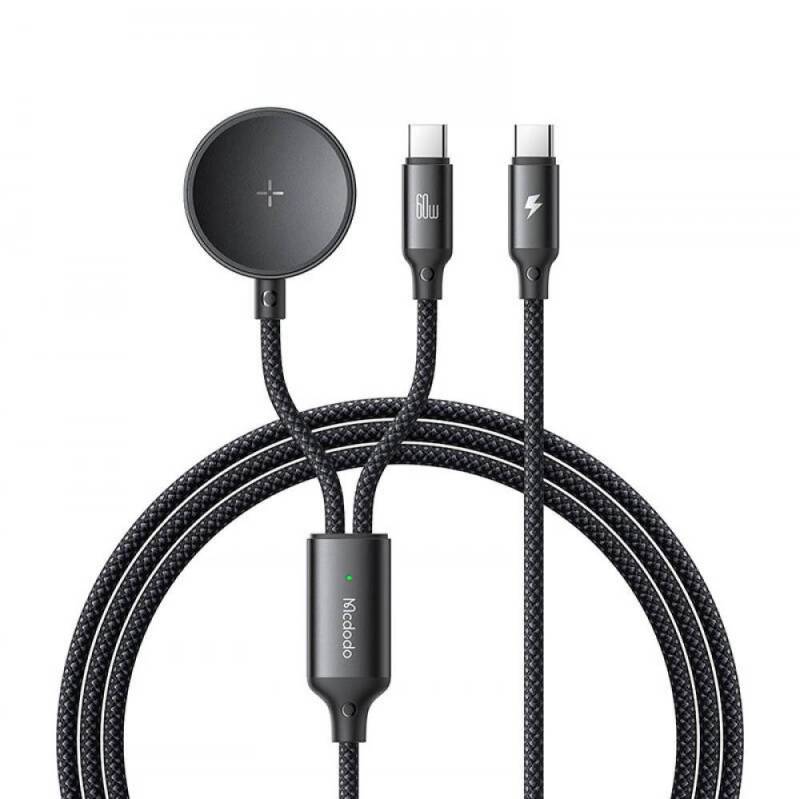 mcdodo Mcdodo CA-4210, 2-fach Y-Ladekabel für USB-C / Samsung Galaxy Watch, Induktions-Ladegerät von mcdodo