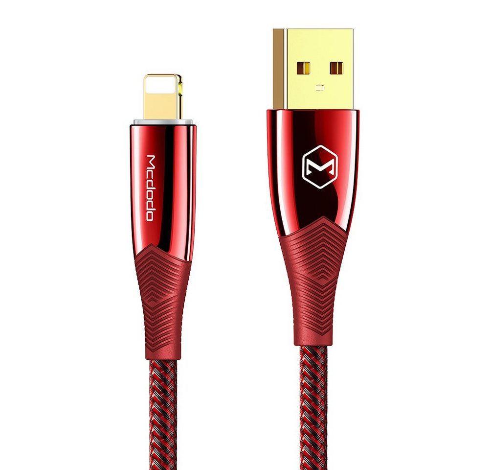 mcdodo Mcdodo Shark 3A Ladekabel Nylon Datenkabel Fast Charge für iPhone USB-Kabel, Lightning, (180 cm) von mcdodo