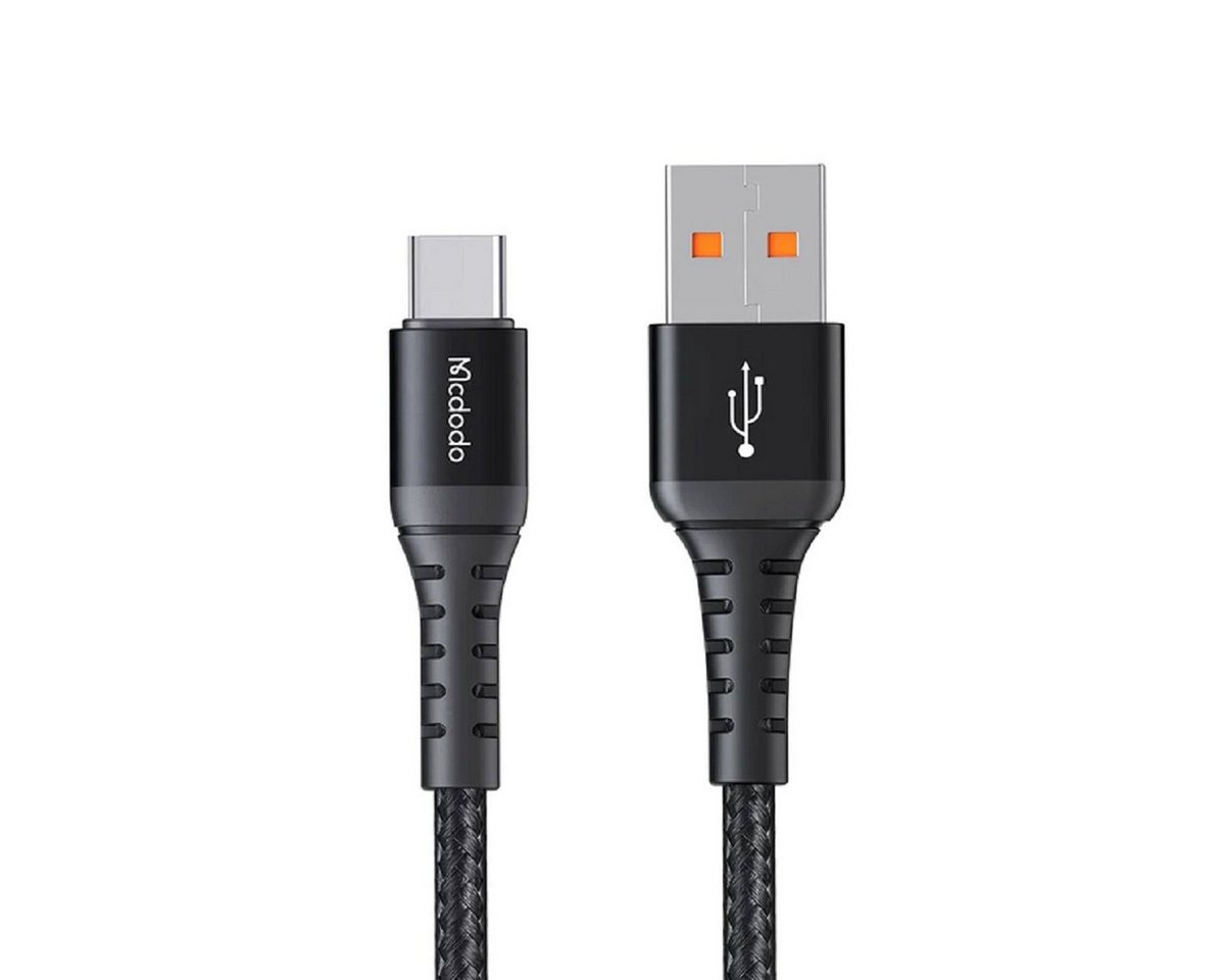 mcdodo Schnellladekabel Typ-C Schwarz 1m Smartphone-Kabel, (100 cm) von mcdodo