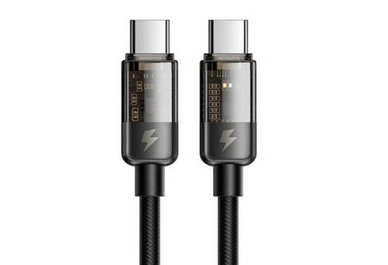 mcdodo Schnellladekabel USB-C zu USB-C PD 100W, 1,8m in Schwarz Datenkabel Smartphone-Kabel von mcdodo