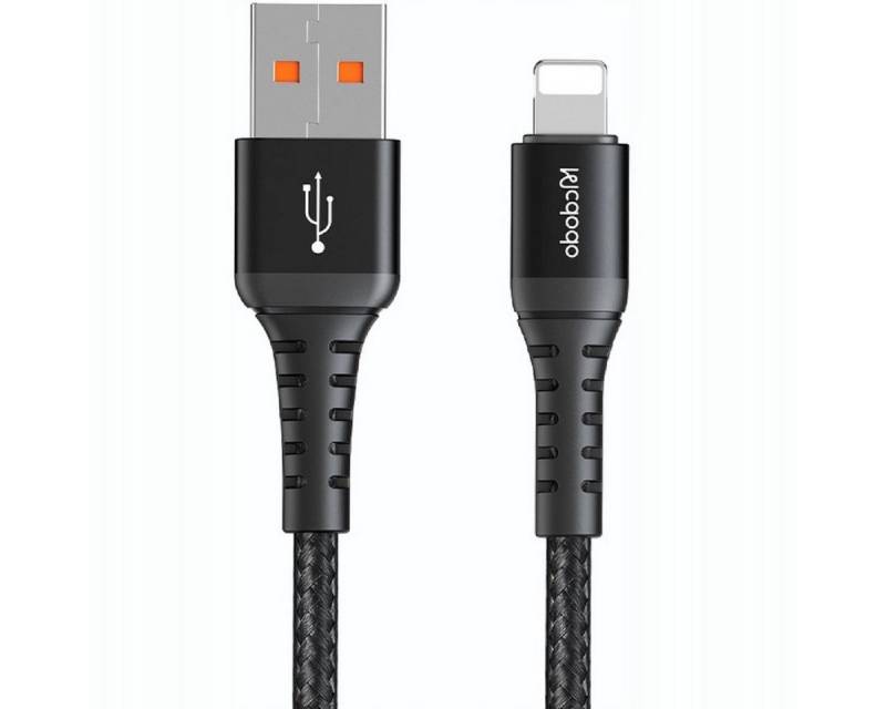 mcdodo Schnellladekabel iOS Ladegerät Schnellladefunktion Schwarz 1 m Smartphone-Ladegerät von mcdodo