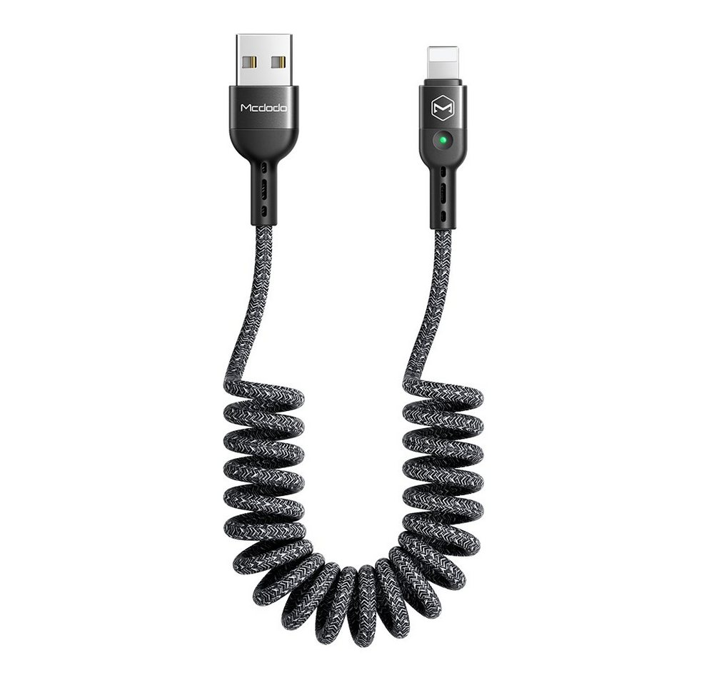 mcdodo Spiral-USB-Kabel, einziehbares Kabel, Datensynchronisation, Ladekabel Autoladekabel, Standard-USB, Lightning mcdodo Spiral-USB-Kabel, einziehbares Kabel, Datensynchronisation, Ladekabel Autoladekabel, Standard-USB, Lightning von mcdodo