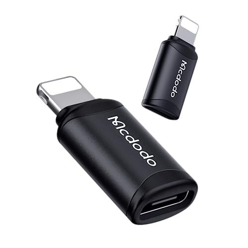 mcdodo USB C Lightning Adapter,iPhone Adapter USB C Buchse auf iOS-Stecker Schnellladung und Datensynchronisierung Kompatibel mit Lightning von mcdodo