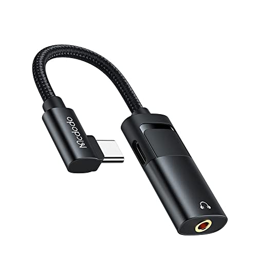 mcdodo USB-C auf AUX Mini-Klinkenstecker 3,5 mm + USB-C-Adapter, CA-1880 (schwarz) von mcdodo