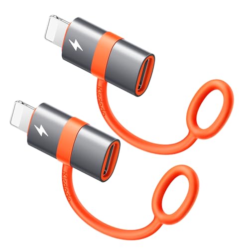 mcdodo USB C auf Lightning Adapter 36W PD Schnellladung und Datenübertragung (nur mit Computer,Laptops) USB C-Buchse auf i-OS-Stecker Kompatibel mit iPhone von mcdodo