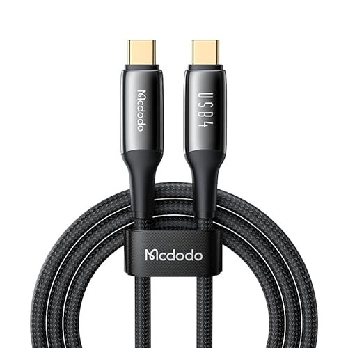 USB C thunderbolt 4 kabel 40Gbps USB 4 Kabel 240W mit Thunderbolt 8K 60Hz Video, TB4 Kabel Kompatibel mit Thunderbolt 4/3,USB4/3,iPhone 15 Pro Max, Mac MacBook Pro,SSD von Mcdodo