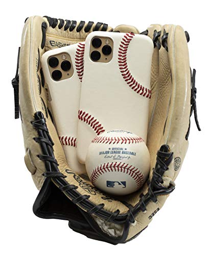 mcmadley Baseball-Handyhülle für iPhone 12 Mini, hergestellt aus professionellem Baseball-Leder und erhöhten roten Handnähten, dünne Schutzhülle, schützende Griffigkeit, authentische Lederhülle mcmadley Baseball-Handyhülle für iPhone 12 Mini, hergestellt aus professionellem Baseball-Leder und erhöhten roten Handnähten, dünne Schutzhülle, schützende Griffigkeit, authentische Lederhülle von mcmadley