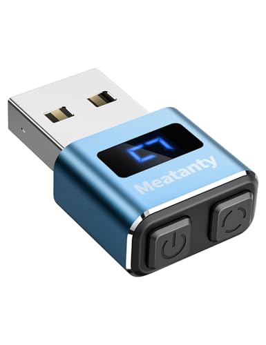 meatanty Metall Tiny Mouse Jiggler, USB Mover Undetectable, Auto Wiggler mit Bildschirm, 3 Modi Mouse Mover Gerät, Giggler Toggler Jonggler Halten Computer Laptop Wach - Blau meatanty Metall Tiny Mouse Jiggler, USB Mover Undetectable, Auto Wiggler mit Bildschirm, 3 Modi Mouse Mover Gerät, Giggler Toggler Jonggler Halten Computer Laptop Wach - Blau von meatanty