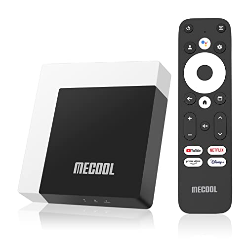 Android TV Box MECOOL KM7 Plus 2G+16G mit Netflix-zertifiziertem 4K-Streaming-Media-Player, zertifiziertem Sprachassistenten, Google Prime Video WiFi 5 Dual Band von mecool