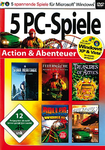 5 PC-Spiele Action & Abenteuer. Windows XP; 2000; ME; 98 von media Verlagsgesellschaft