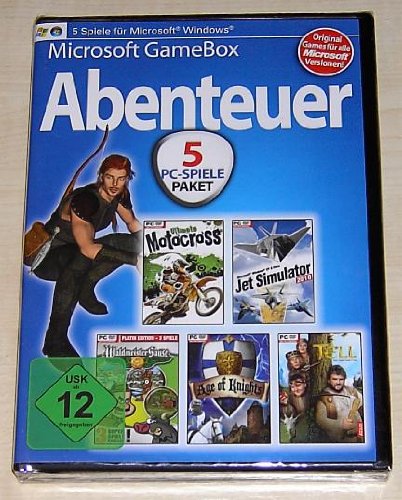 Microsoft GameBox 5 Abenteuer auf DVD-ROM von media Verlagsgesellschaft