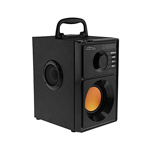Media-Tech Boombox BT Stereo 15 W Rechteck schwarz Stereo, tragbare Lautsprecher (verkabelt und kabellos, Batterie/Akku, USB, 80–20.000 Hz, Bluetooth, Universal) von media-tech
