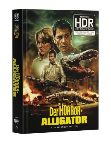 DER HORROR-ALLIGATOR - 8-Disc wattiertes Mediabook - Cover A (1 x 4K UHD + 4 x Blu-ray + 3 x DVD) Limited Edition - Uncut von mediacs