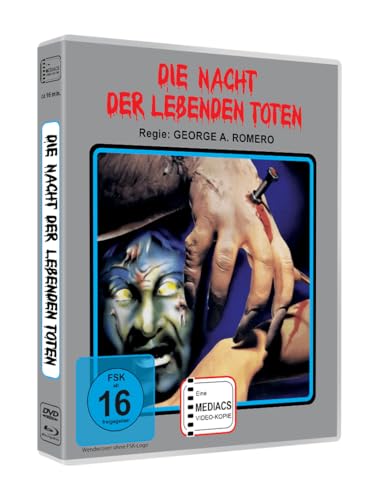 Die Nacht der lebenden Toten (Neue Synchronisation)Limited 222 in Scanavo Full-Sleeve Box (Blu-ray + DVD) RETRO von mediacs