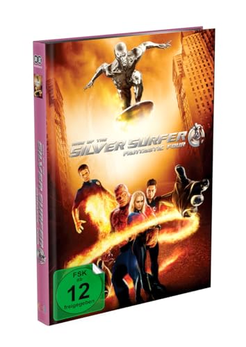 FANTASTIC FOUR: RISE OF THE SILVER SURFER 2-Disc Mediabook Cover B limited 500 UNCUT (Blu-ray + DVD) B von mediacs