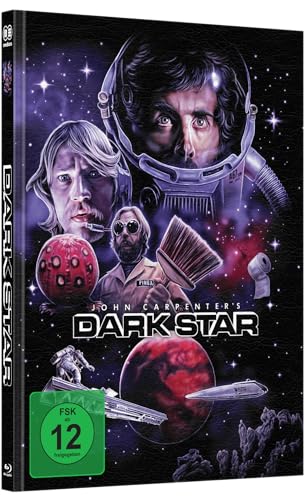 John Carpenter´s DARK STAR 3-DISC wattiertes Mediabook Cover H limited 99 UNCUT (Blu-ray + Bonus Blu-ray + DVD) H von mediacs