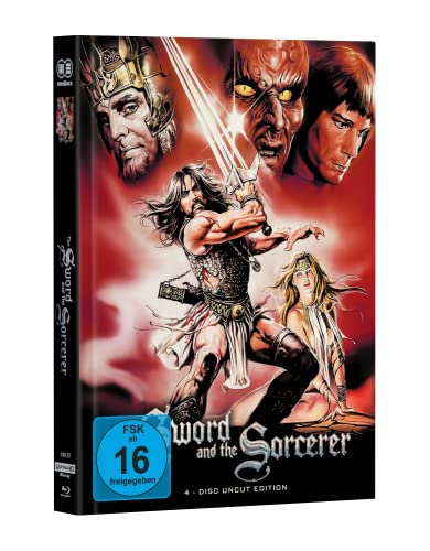 TALON IM KAMPF GEGEN DAS IMPERIUM (The Sword and the Sorcerer) 4-Disc wattiertes Mediabook Cover C (1 x 4K UHD + 2 x Blu-ray + 1 x DVD) Uncut C von mediacs