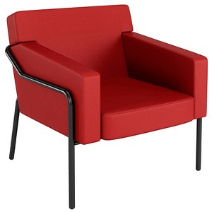 medso powered by PAPERFLOW Sessel MEDSO L rot schwarz Kunstleder medso powered by PAPERFLOW Sessel MEDSO L rot schwarz Kunstleder von medso powered by PAPERFLOW