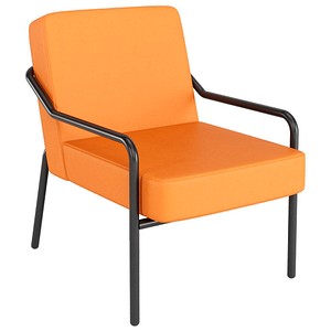 medso powered by PAPERFLOW Sessel MEDSO M orange schwarz Kunstleder von medso powered by PAPERFLOW