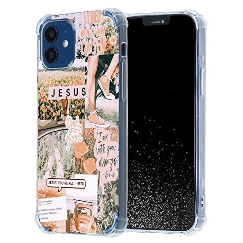 mehidpur Christian Aesthetic Collage Hülle für iPhone 12, Christlicher Glaube Positivität Motivierende Jesus Grafik Hülle für Frauen Männer, Einzigartige Trendige Weiche TPU iPhone 12 Hülle Cover mehidpur Christian Aesthetic Collage Hülle für iPhone 12, Christlicher Glaube Positivität Motivierende Jesus Grafik Hülle für Frauen Männer, Einzigartige Trendige Weiche TPU iPhone 12 Hülle Cover von mehidpur