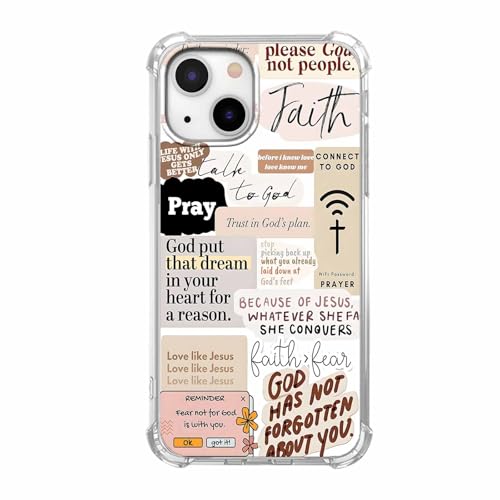 mehidpur Christliche Zitate, ästhetische Vintage-Jesus-Bibelvers-Collage-Muster, weiche TPU-Schutzhülle für iPhone 14, #4 mehidpur Christliche Zitate, ästhetische Vintage-Jesus-Bibelvers-Collage-Muster, weiche TPU-Schutzhülle für iPhone 14, #4 von mehidpur