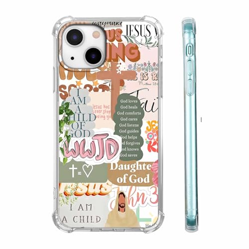 mehidpur Christliche Zitate, ästhetische Vintage-Jesus-Bibelvers-Collage-Muster, weiche TPU-Schutzhülle für iPhone 15 Plus, Nr. 1 mehidpur Christliche Zitate, ästhetische Vintage-Jesus-Bibelvers-Collage-Muster, weiche TPU-Schutzhülle für iPhone 15 Plus, Nr. 1 von mehidpur
