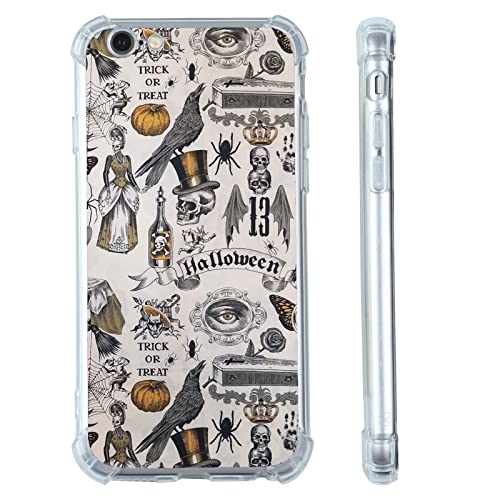 Halloween-Hippie-Schutzhülle für iPhone 7/8/SE 2020, ästhetische Totenkopf, Krähe Spinnen, Blume, Collage, Handyhülle für Jungen, Damen, Herren, einzigartig, trendig, weich, TPU iPhone 7/8/SE 2020 Halloween-Hippie-Schutzhülle für iPhone 7/8/SE 2020, ästhetische Totenkopf, Krähe Spinnen, Blume, Collage, Handyhülle für Jungen, Damen, Herren, einzigartig, trendig, weich, TPU iPhone 7/8/SE 2020 von mehidpur