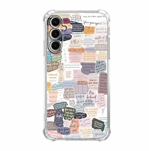 mehidpur Schutzhülle für Samsung Galaxy S25 mit Bibelvers, ästhetische Vintage-Zitate, Collage, weiche TPU-Bumper für Galaxy S25 mehidpur Schutzhülle für Samsung Galaxy S25 mit Bibelvers, ästhetische Vintage-Zitate, Collage, weiche TPU-Bumper für Galaxy S25 von mehidpur