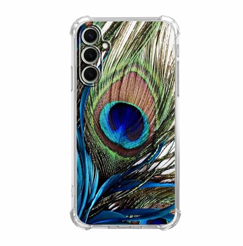 mehidpur Schutzhülle für Samsung Galaxy S25 mit Pfauenfedern, ästhetisches blaues und grünes Muster, trendige, weiche TPU-Bumper für Galaxy S25 mehidpur Schutzhülle für Samsung Galaxy S25 mit Pfauenfedern, ästhetisches blaues und grünes Muster, trendige, weiche TPU-Bumper für Galaxy S25 von mehidpur