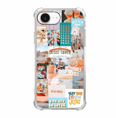mehidpur Schutzhülle für iPhone 16e mit christlichen Zitaten, ästhetische Vintage-Jesus-Bibelvers-Collage, weiche TPU-Schutzhülle für iPhone 16e mehidpur Schutzhülle für iPhone 16e mit christlichen Zitaten, ästhetische Vintage-Jesus-Bibelvers-Collage, weiche TPU-Schutzhülle für iPhone 16e von mehidpur