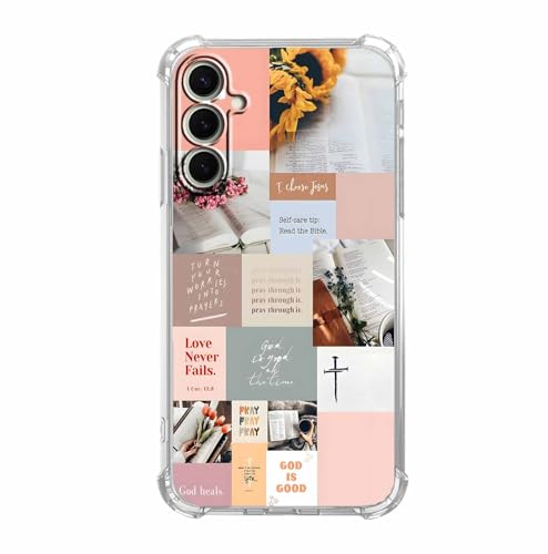 mehidpur Schutzhülle mit Bibelvers für Samsung Galaxy S25, christliche Jesus-Zitate, Collage, trendige, weiche TPU-Schutzhülle für Galaxy S25 mehidpur Schutzhülle mit Bibelvers für Samsung Galaxy S25, christliche Jesus-Zitate, Collage, trendige, weiche TPU-Schutzhülle für Galaxy S25 von mehidpur