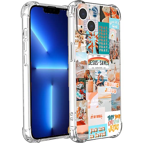 mehidpur Schutzhülle mit christlichen Zitaten für iPhone 13 Mini, ästhetische Vintage-Bibelverse, Jesus-Zitate, Collage, Hülle für Mädchen, Frauen und Männer, einzigartige, trendige weiche mehidpur Schutzhülle mit christlichen Zitaten für iPhone 13 Mini, ästhetische Vintage-Bibelverse, Jesus-Zitate, Collage, Hülle für Mädchen, Frauen und Männer, einzigartige, trendige weiche von mehidpur