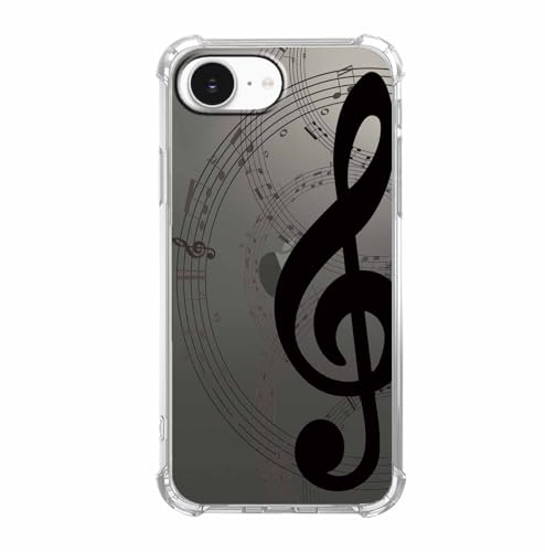 mehidpur Transparente Schutzhülle für iPhone 16e, Motiv: Musiknoten, ästhetisches Punktemuster, transparent, weiches TPU, für iPhone 16e mehidpur Transparente Schutzhülle für iPhone 16e, Motiv: Musiknoten, ästhetisches Punktemuster, transparent, weiches TPU, für iPhone 16e von mehidpur