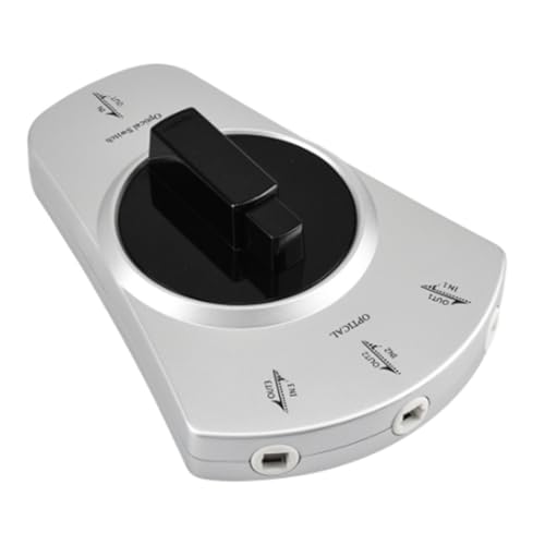 melairo 1 auf 3 Digital-Audio-Glasfaserkabel, Toslink, 3-Wege-Wahlschalter, Splitter-Adapter für DVD-CD-Player melairo 1 auf 3 Digital-Audio-Glasfaserkabel, Toslink, 3-Wege-Wahlschalter, Splitter-Adapter für DVD-CD-Player von melairo
