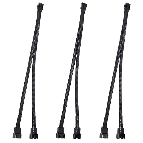 melairo 3 StüCk PWM LüFter Splitter Kabel 2-Wege 4Pin Y HüLsen VerläNgerung Power Kabel 1 zu 2 für PC Hauptplatine, Computer CPU LüFter melairo 3 StüCk PWM LüFter Splitter Kabel 2-Wege 4Pin Y HüLsen VerläNgerung Power Kabel 1 zu 2 für PC Hauptplatine, Computer CPU LüFter von melairo